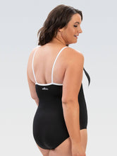 Load image into Gallery viewer, Dolfin Aquashape Black Straight Back Moderate Lap Suit One Piece
