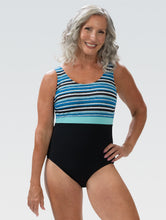Load image into Gallery viewer, Dolfin Aquashape Harbor Print Moderate Scoop Back One Piece