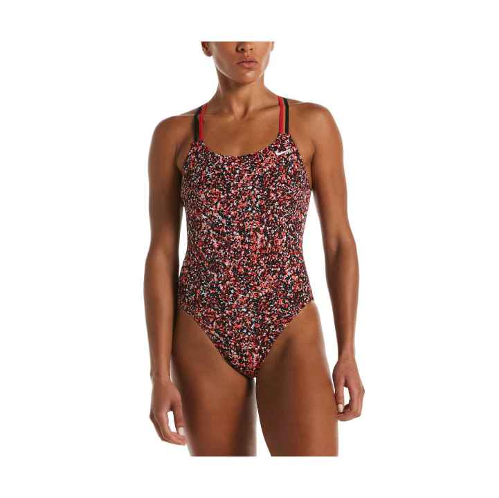 Nike One Piece Swimsuit Pixel Party Spiderback