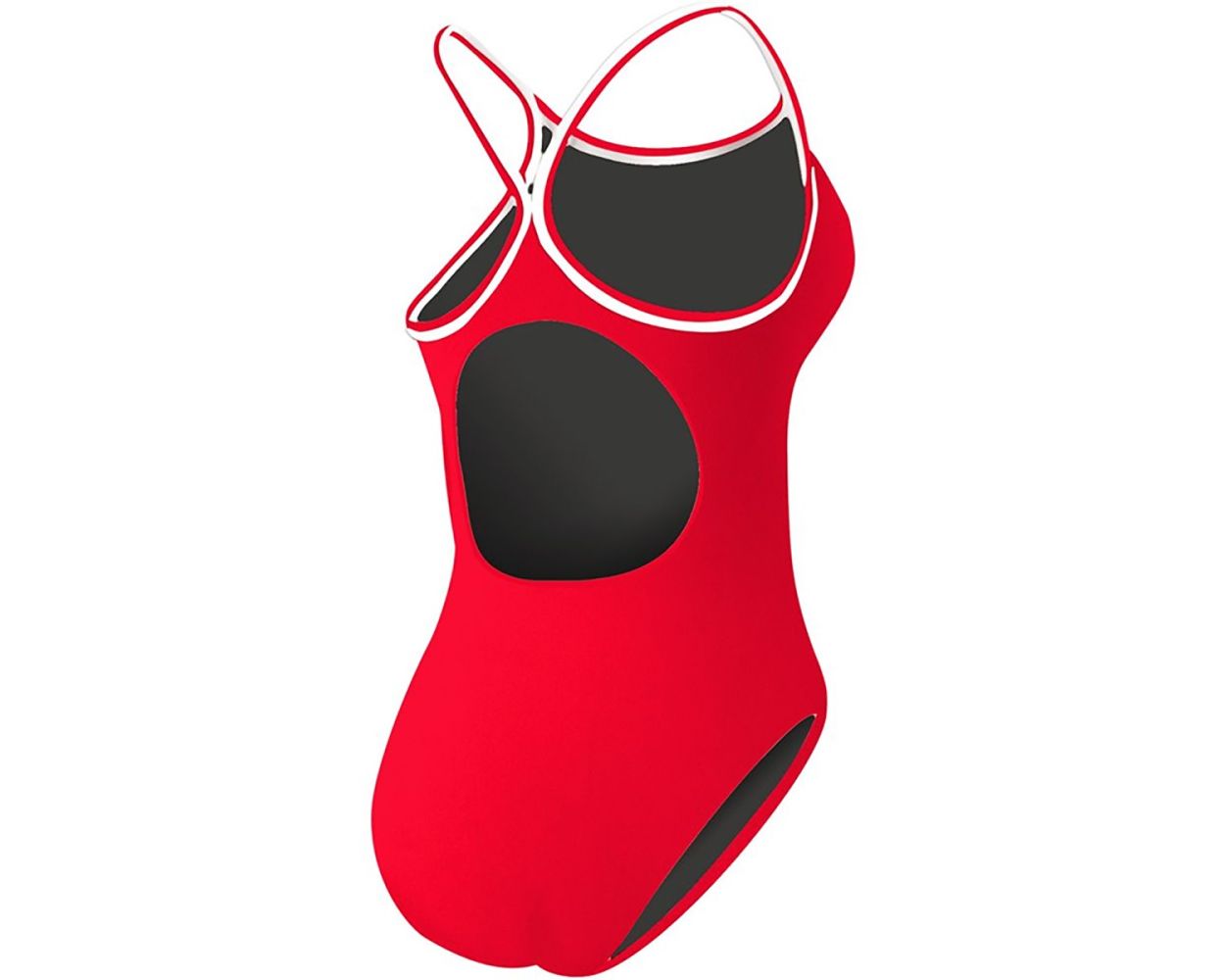 Costume Da Bagno Donna TYR Durafast - Modello Diamondfit Senza Maniche, Rosso Vitality