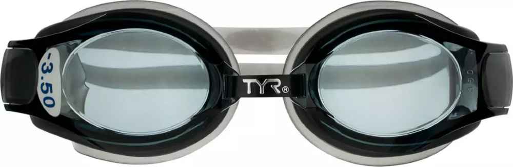 tyr prescription goggles TYR Corrective Optical Swim Goggles Smoke -6.0
